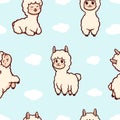 Alpaca Ã¢â¬â llama, seamless pattern